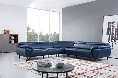 EK-L8002M Italian Top Grain Leather Sectional Sofa